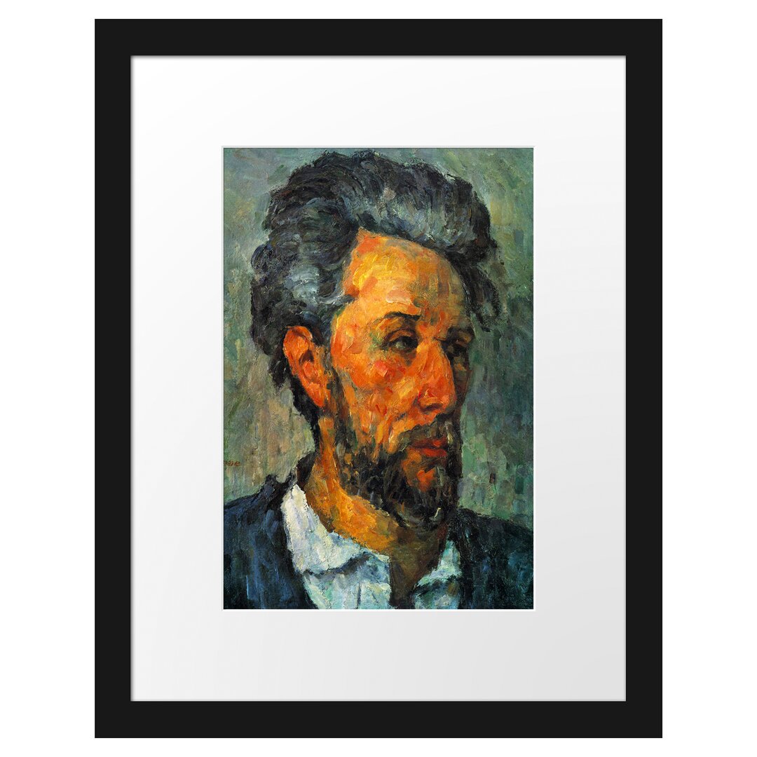 Gerahmter Kunstdruck Portrait of Victor Chocquet von Paul Cezanne