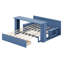 Lit de jour avec tiroirs de rangement, base de lit d'angle avec bureau amovible et table d'appoint hydraulique-2091721689-2091721688