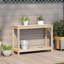 Table de plantation en bois massif avec tablette Vidaxl
