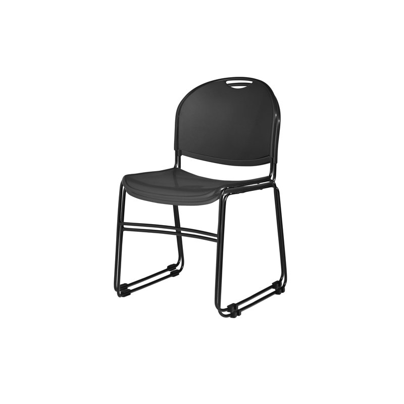 Chaise empilable Naomi Basics, paquet de 2, Noir