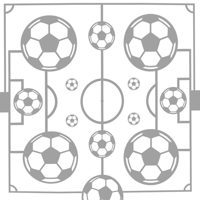 Ballons de soccer, couvertures, 60in W x 80in H, Light Grey White