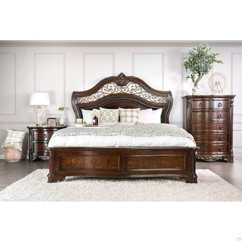 Genuine Marble Top Nightstand With 2 Drawers