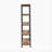 5-Shelf Bookcase in Antique Nutmeg and Black