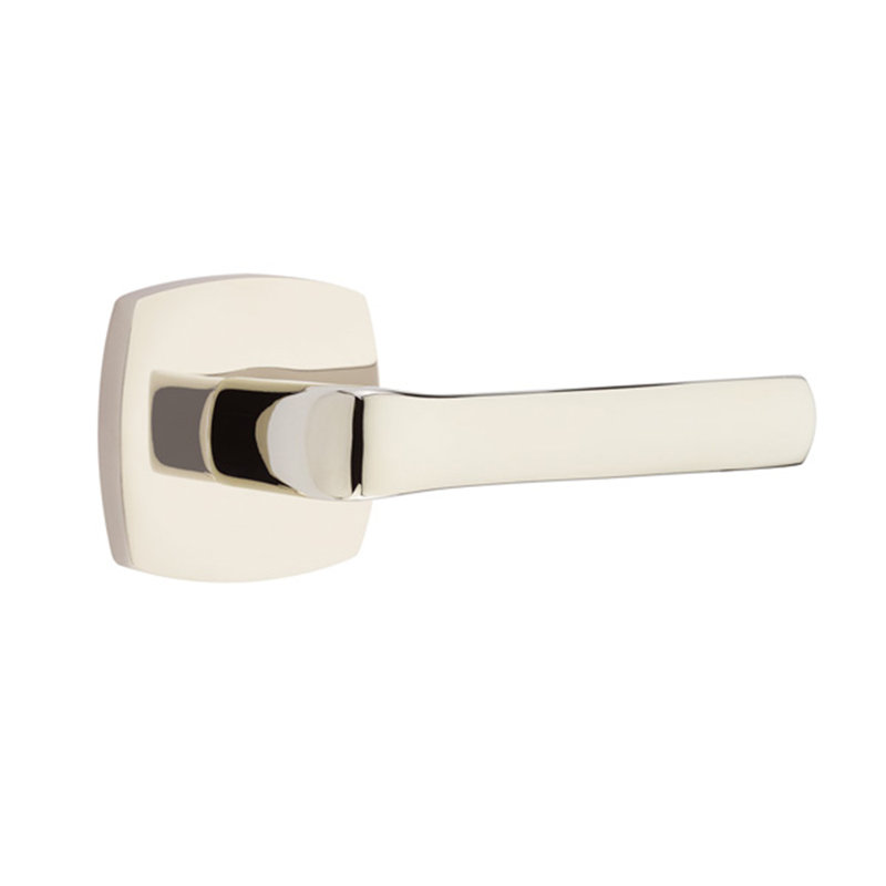 Spencer Double Dummy Door Lever, Right, Polished Nickel Lifetime