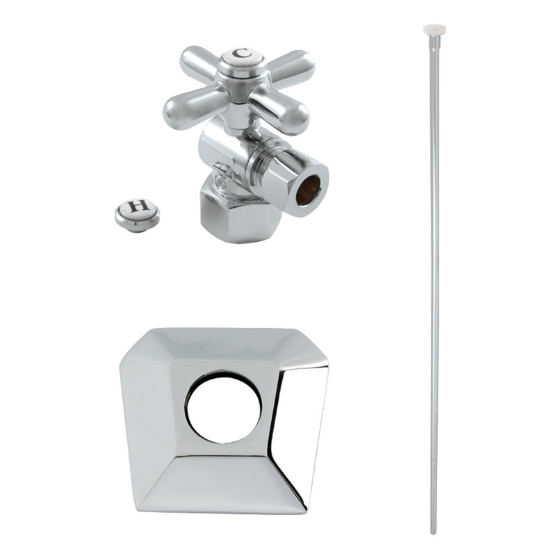 Trousse de garniture de toilette Kingston, Chrome poli