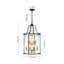 Classical / Traditional 8 - Light Clear Glass Lantern Style Cylinder Pendant-1268686529