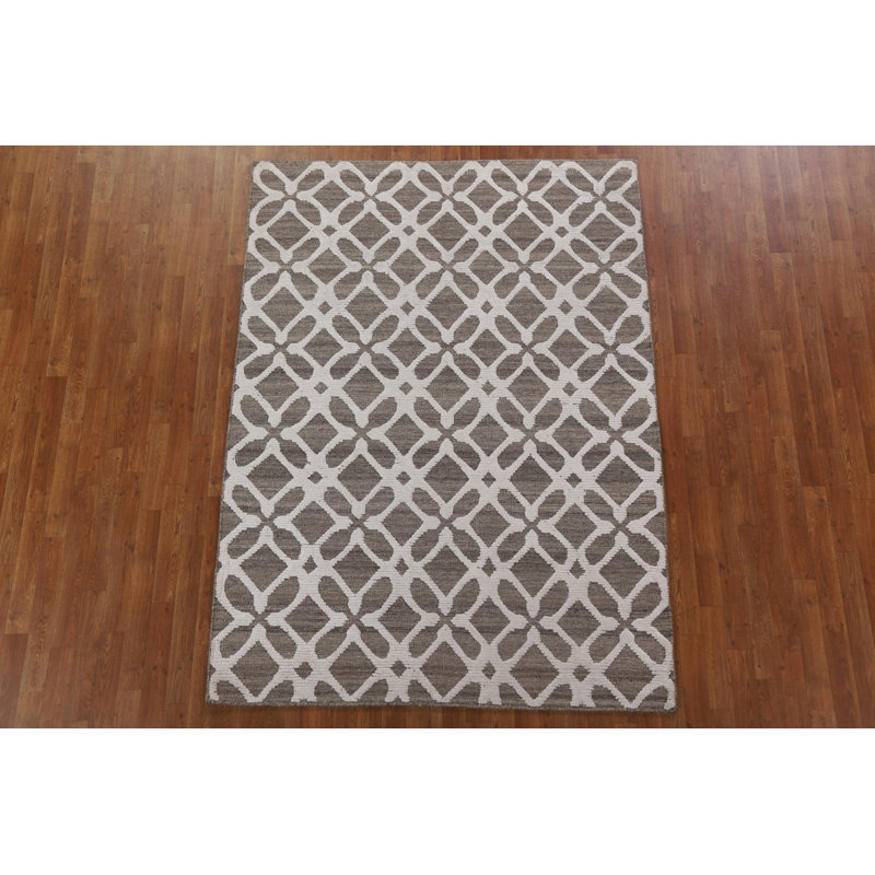 One-of-a-Kind 5'5" X 7'5" New Age Wool Area Rug in Beige