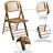 American Champion Bamboo Wood Folding Dining Chairs