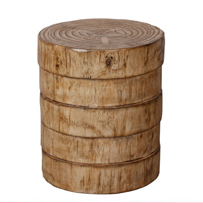 Dawlish Tree Stump End Table by Millwood Pines