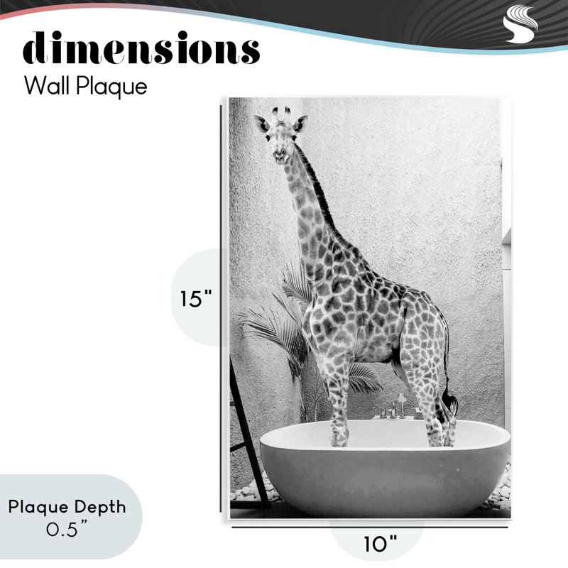 Grande plaque murale safari safari, design par SD Graphics Studio, H 15 po x l 10 po