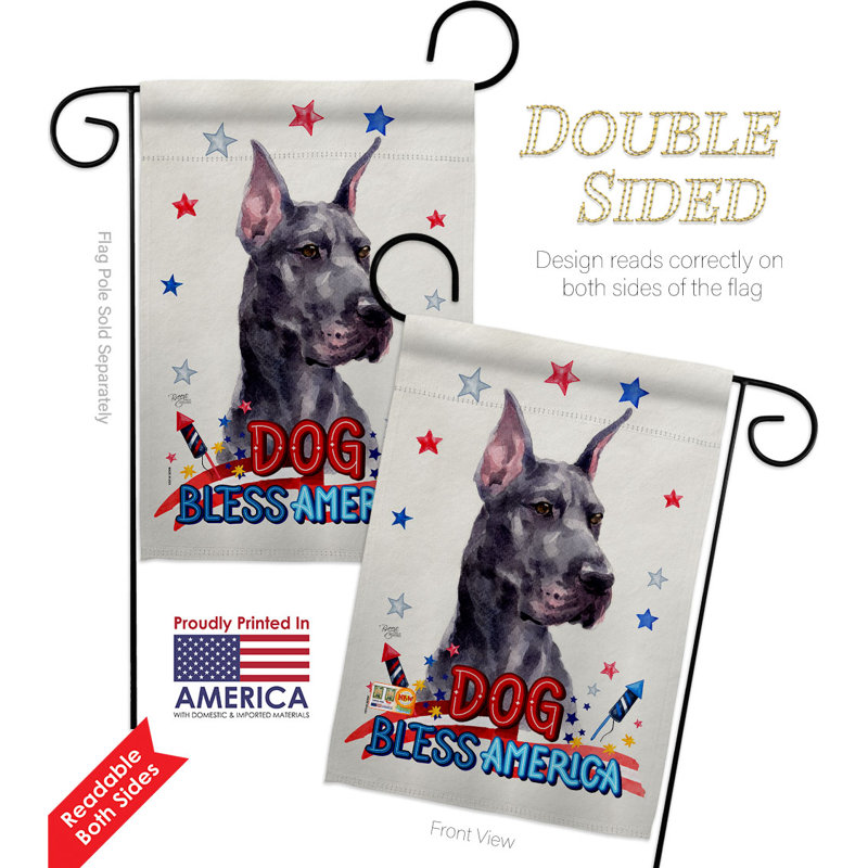Double Sided 18.5'' H x 13'' W Polyester Animal Garden Flag