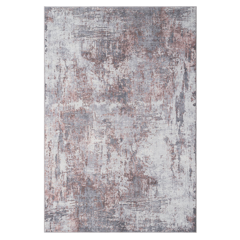 Washable Savana grey/brown Rug, Rectangular 200 x 290cm