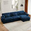 Canapé modulaire surdimensionné en velours super confortable avec repose-pieds mobile-685891755-685891748
