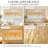 Gold Textured Abstract Canvas Wall Art, Handmade Texture & Foil Effect, Neutral Horizontal Decor-695232966
