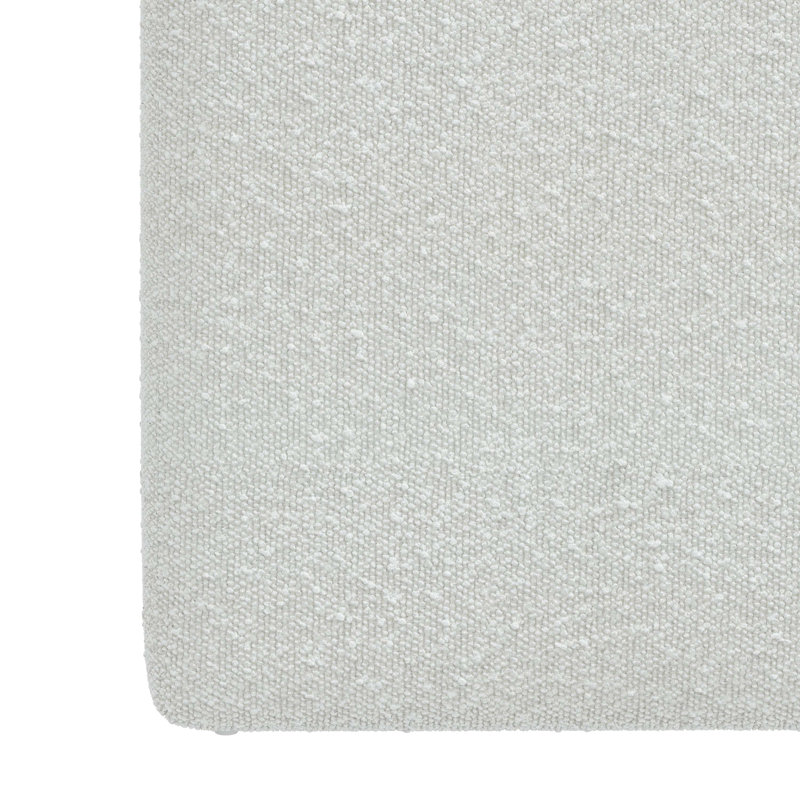 Bence Upholstered Ottoman, Classic Ivory Boucle