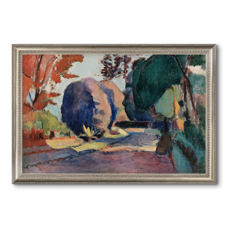 Les jardins du Luxembourg, 1901 - Henri Matisse - Toile encadrée sur mesure, 28x40 INNER SIZE, Framed Canvas