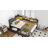 Twin Corner Bed Frame with Upholstered Headboard and LED Lights,Daybed with 2 Storage Drawers,Charging Station and Storage Bookcase-66733065-66733064