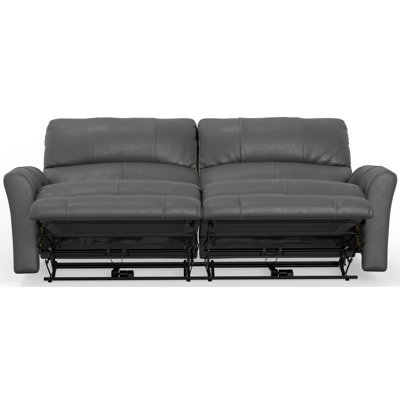 Seibert Top Grain Leather Match Power Zero Gravity Reclining Sofa with Power Adjustable Headrest