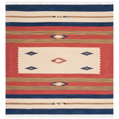 Barham Hand Woven Cotton Southwestern Area Rug