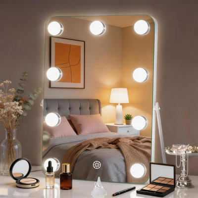 Miroir de maquillage lumineux
