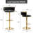 Ginko Modern Adjustable Bar Stools, Swivel Counter Stools with Upholstered Seat, Backrest, Footrest and Metal Frame for Kitchen and Home Bar -892827450-898201622-935555700