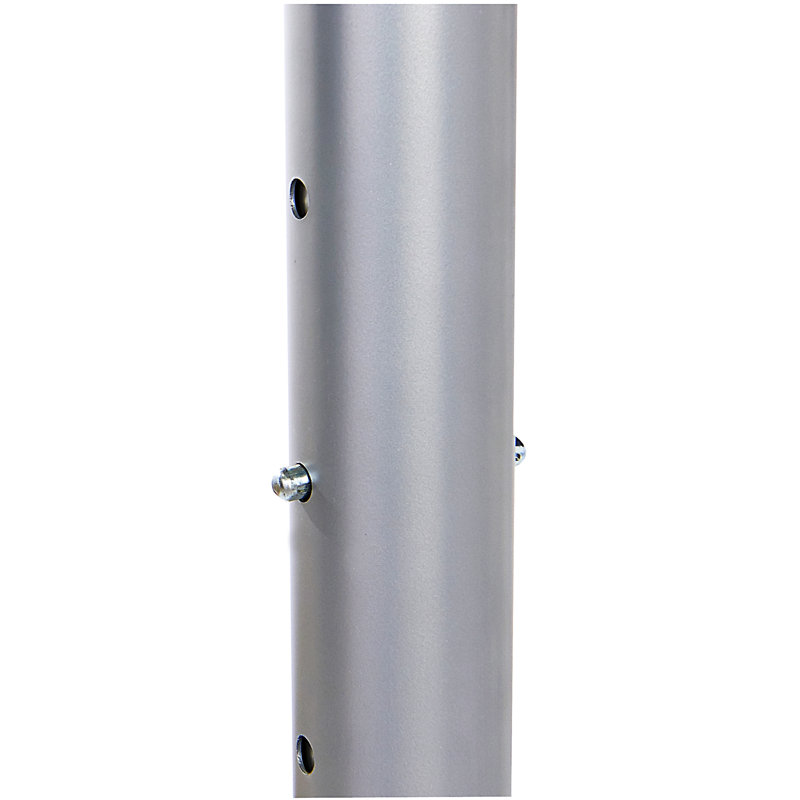 Adjustable Metal Base Standing Desk, 5' L, Graphite/Silver