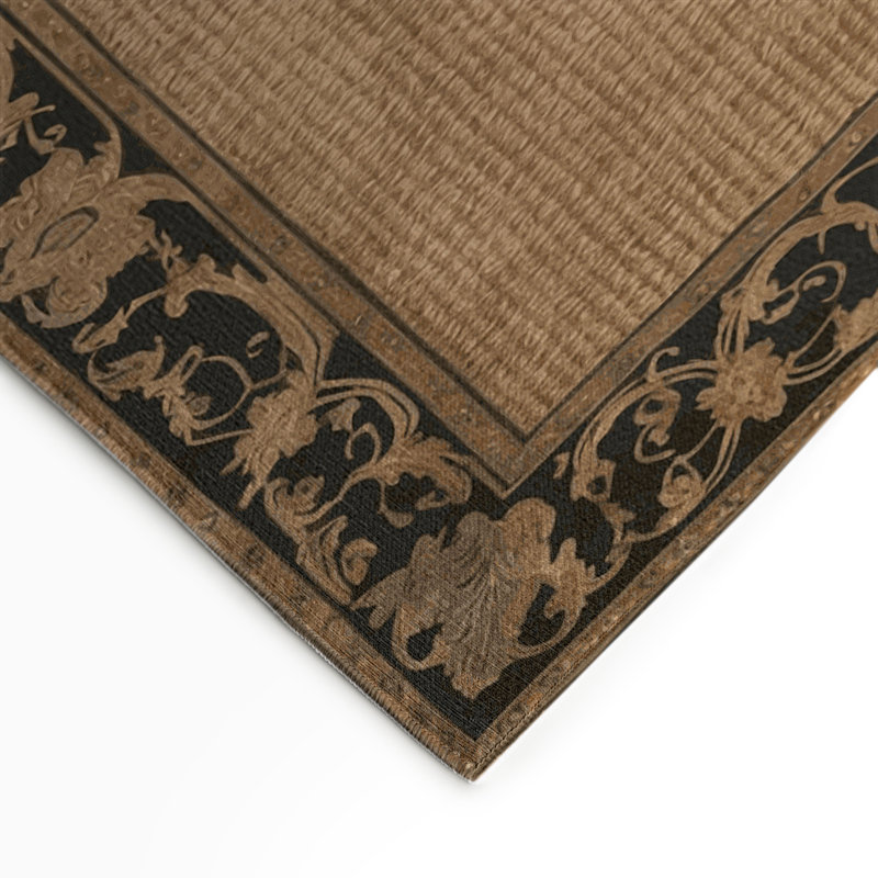 Tapis d'intérieur et d'extérieur brun français