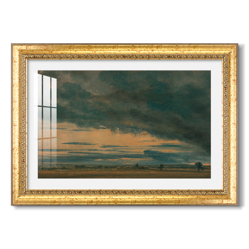Étude des nuages, c. 1821 - John Constable - Toile encadrée sur mesure, Oui, Feuille d'or toscane (ou acanthe doré tacheté)