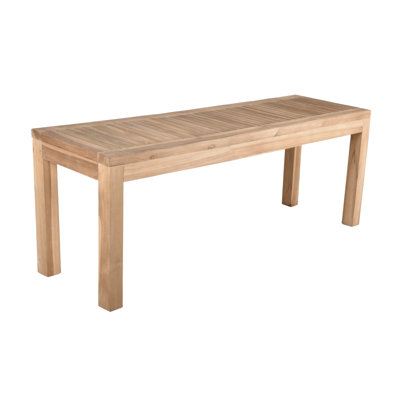 Witherspoon Solid Wood Teak Outdoor Bench