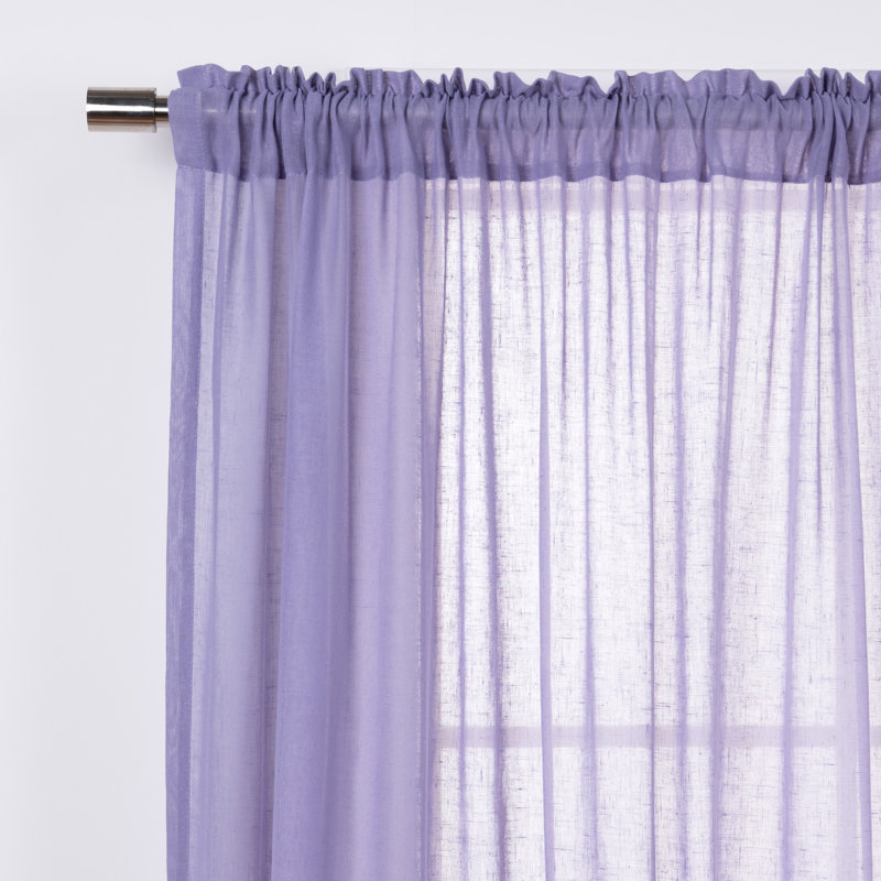 Panneau coulissant semi-transparent Neuville Ruffle, Lilas