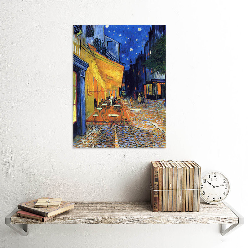 Vincent Van Gogh Cafe Terrace Place Du Forum Arles 1888 by Vincent Van Gogh - No Frame Print