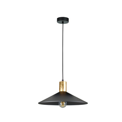 1 - Light Matte Black Dome Pendant