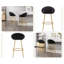 Upholstered Counter Stool with Metal Frame-85702657