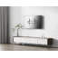 Support mural noir inclinable pour supporter jusqu'à 77 lb