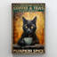 «Black Cat Brand Make For Coffee and Teas» - Reproduction d'art graphique rectangulaire sur toile tendue 1 pièce-1823181767