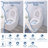 Smart Toilet Bidet Tankless, Auto Open/Close Lid, Foot Sensor, Led Digital Display, Elongated Dual Flush One-Piece Toilet
