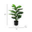 Figuier artificiel 27 po en pot