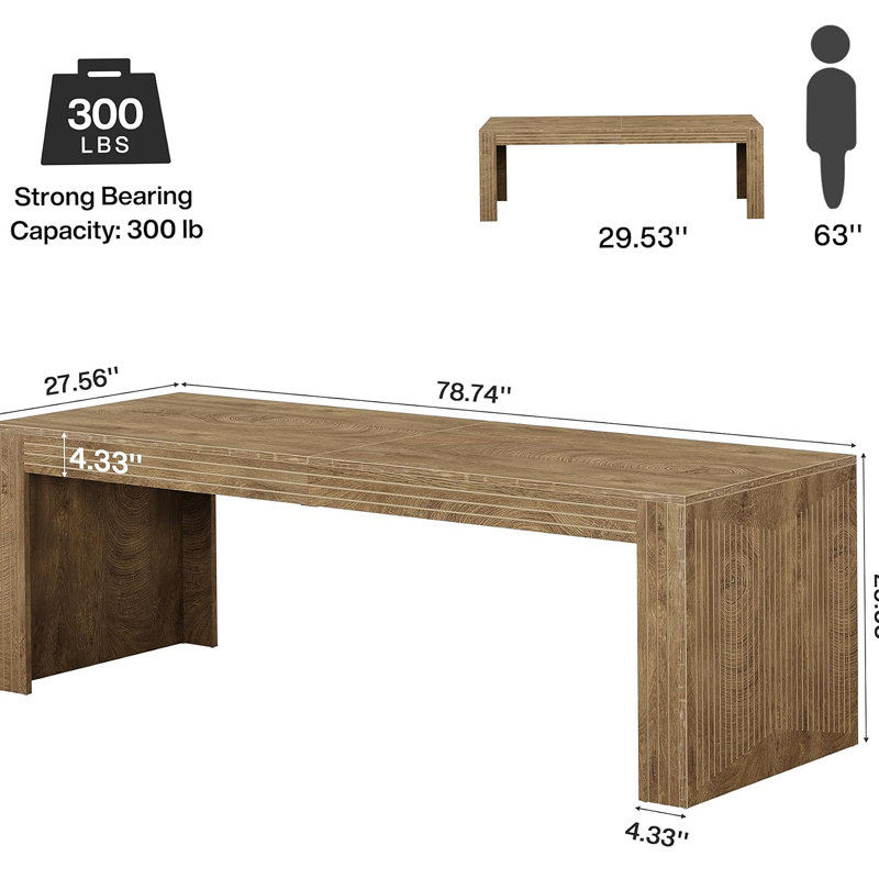 Executive Desk,Office Desk,Functional Computer Desk, Natural