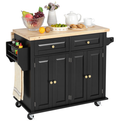 Metayer Wood Kitchen Island