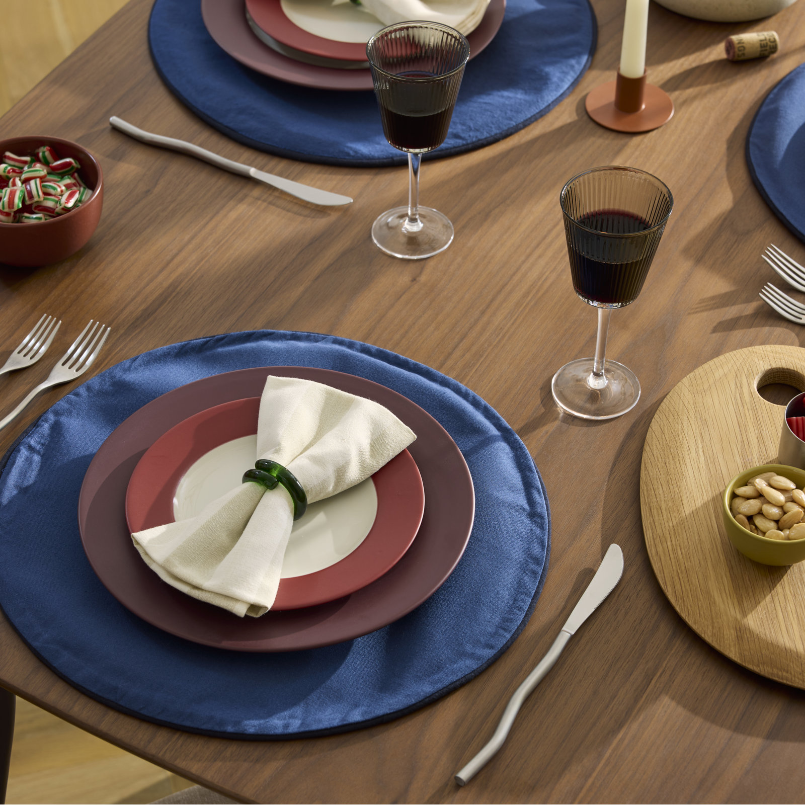 Reversible Placemat, Navy