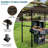 Double Roof Grill Gazebo with Extra Shadow BBQ Waterproof Canopy Outdoor Gazebos-114127573