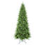 Arbre de Noël à charnière mince avec branches en PE + PVC et support en métal stable-1709348757