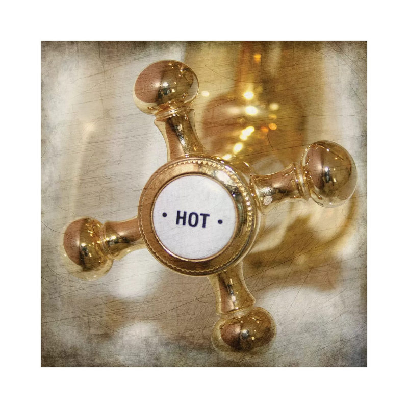 Faucet Hot by Kimberly Allen - Wrapped Canvas Print, 30.48cm H x 30.48cm W x 1.905cm D