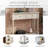 Traditional Design Console Table with Two Drawers and Bottom Shelf-1367724305