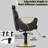 Luxury Reclining Barber Chair with Adjustable Headrest, 360° Swivel Hydraulic Salon Styling Chair with Gold Accents, Heavy-Duty Base for Hair Salon, Spa & Beauty Studio-107141752