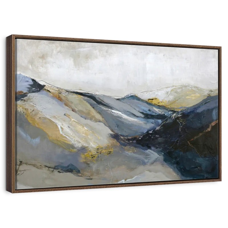 Out Line II, 31" X 21", Floating Frame Walnut