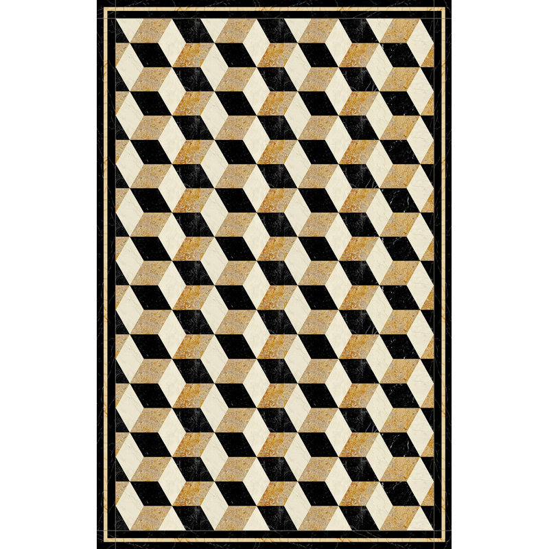 Abaigh Geometric Area Rug, Rectangle 100 x 155cm
