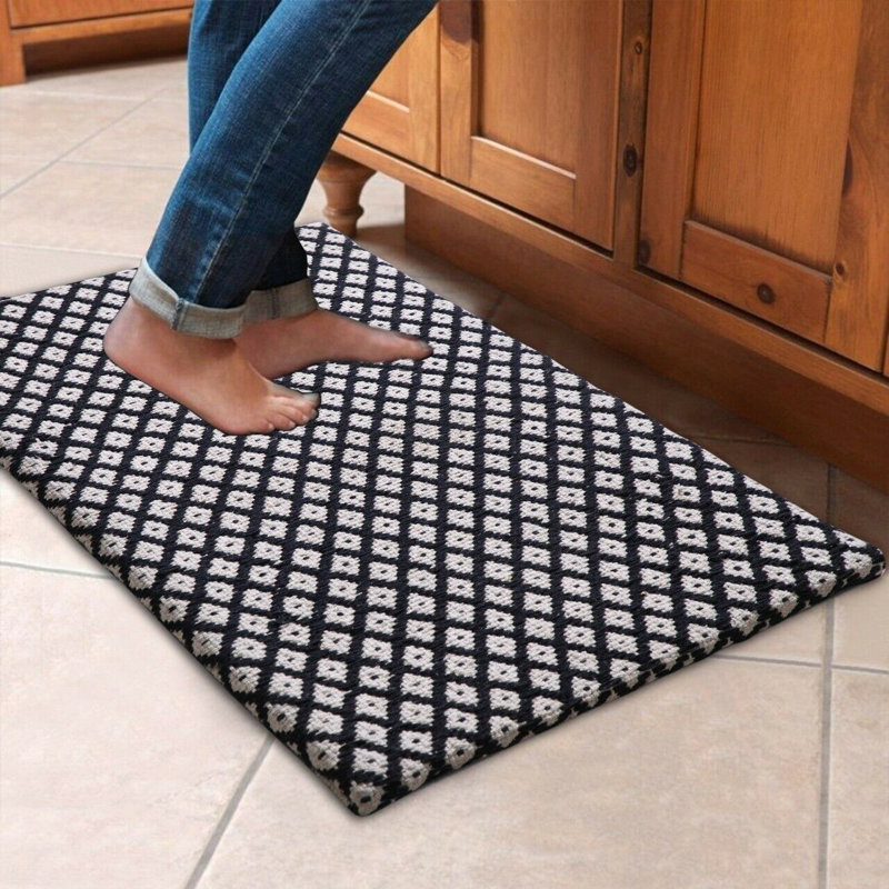Tapis anti-fatigue Woodcliff, Noir à pois