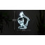 Silhouette de fenêtre squelette d'Halloween 15 po