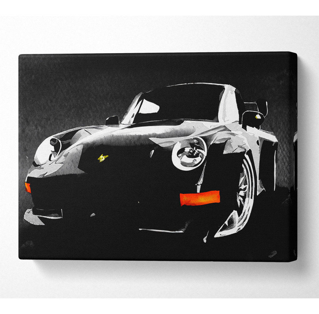 Porsche 911 Schwarz - Kunstdrucke auf Leinwand